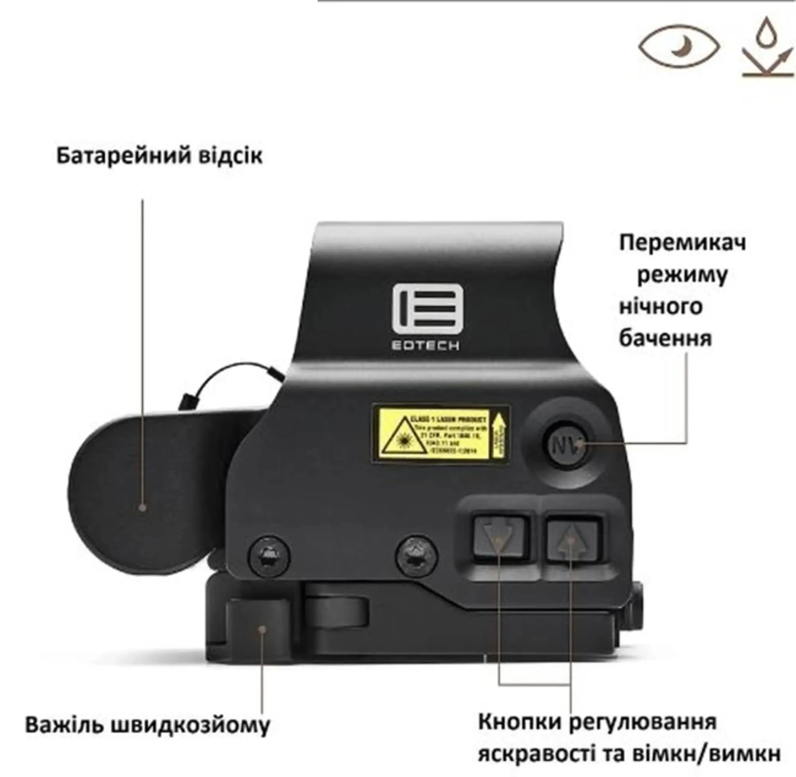 Коліматорний приціл EOTech EXPS3-2 Blk - Зображення 4